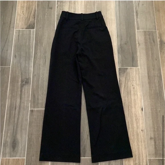 NEW Favorite Daughter The Favorite Pants Black High Waist Wide Leg Size 14 - Picture 8 of 11